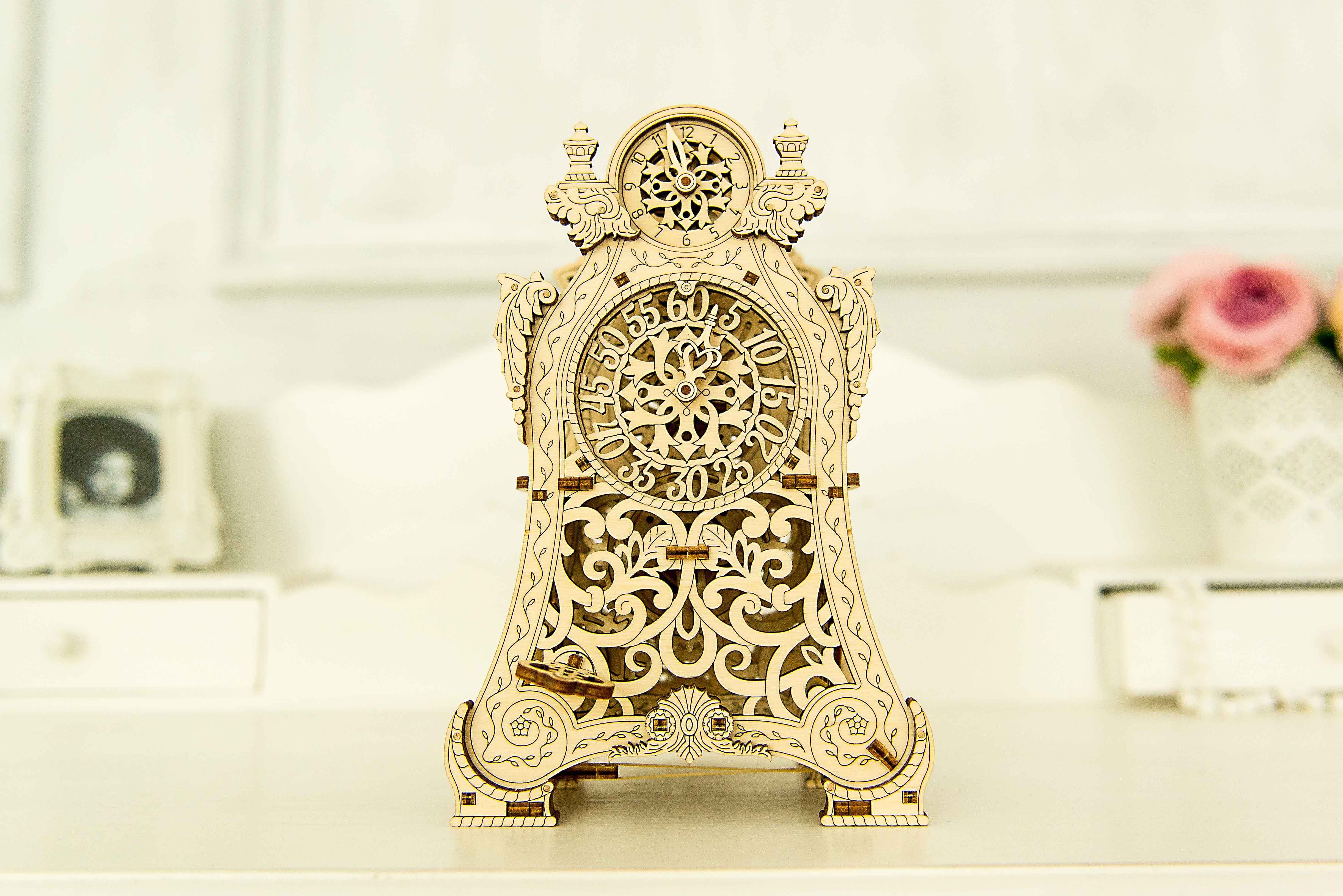Magic Clock Wooden Mechanical 3d Model by WoodenCity